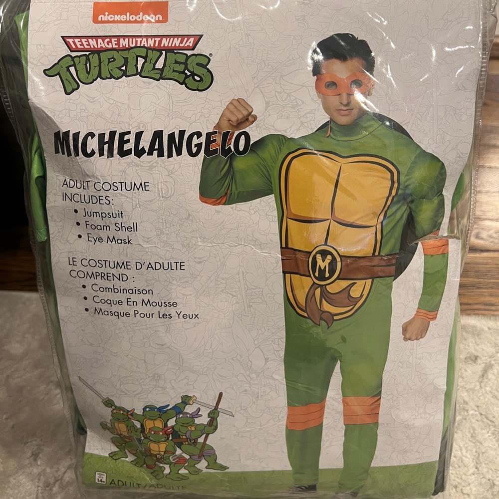 Ninja Turtle Costume - Adult Size Medium